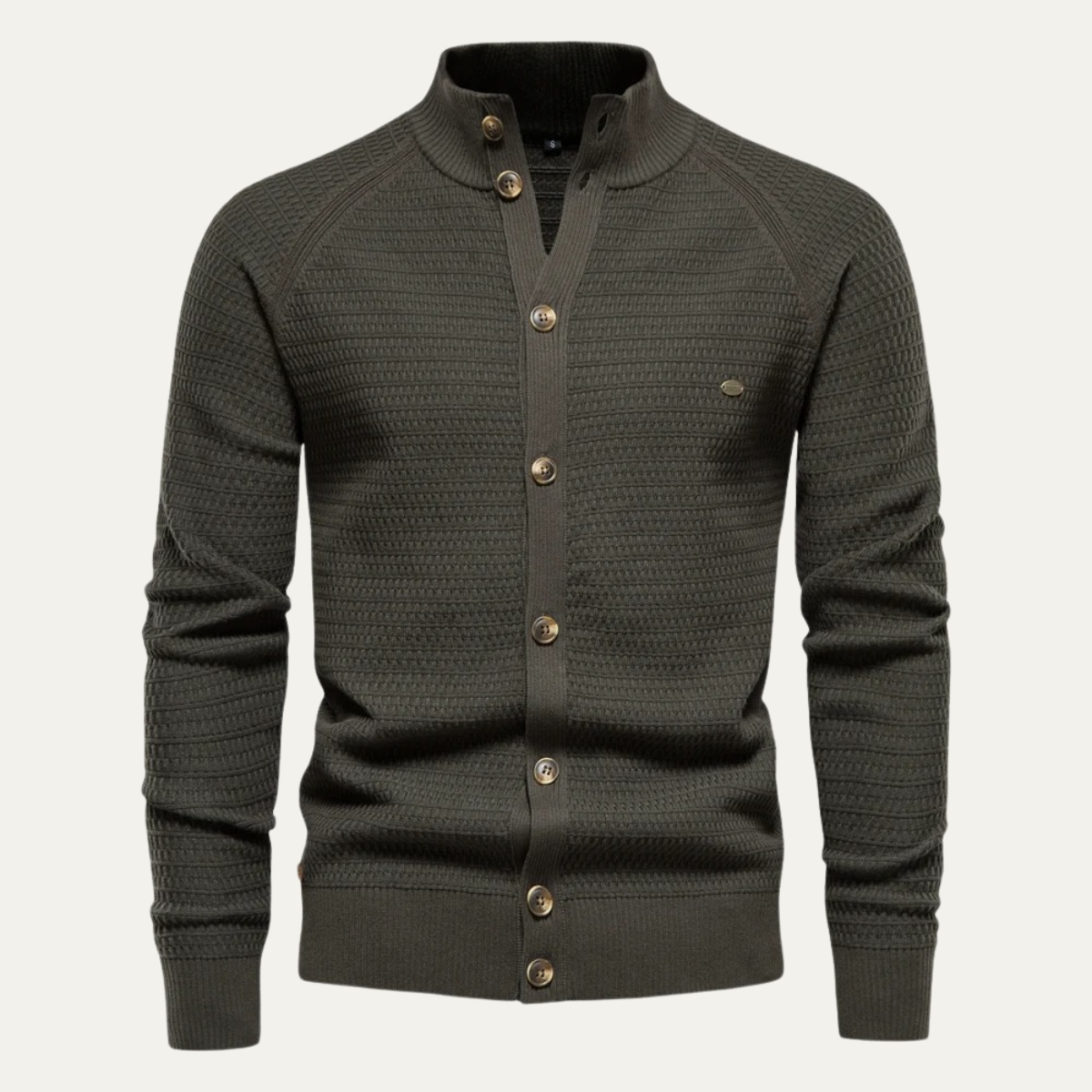 Men's Knitted Cotton Cardigan Button Up Casual - VibreMode