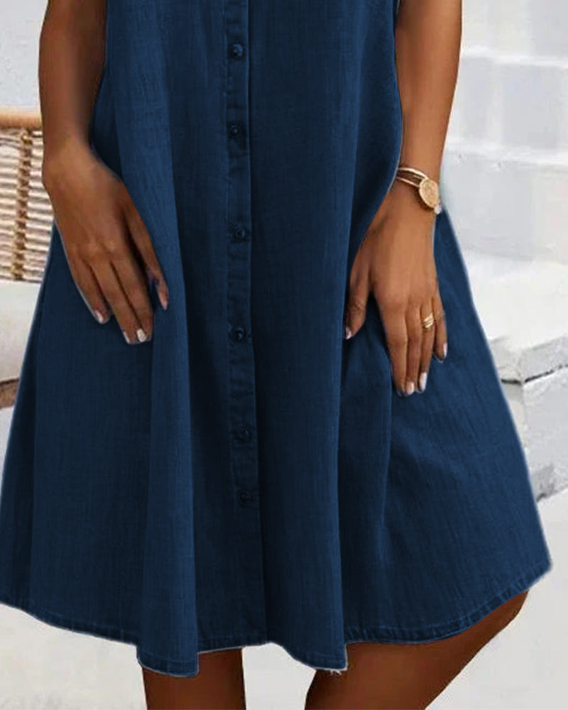 Slim Fit Blue Jeans Style Dress