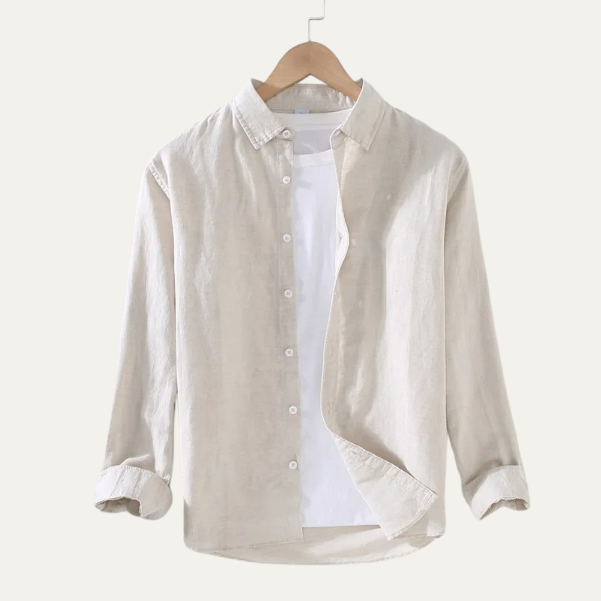 Men's Linen Cotton Vintage Shirt - VibreMode
