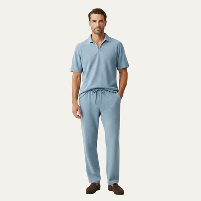 Men's Relaxed Fit Summer Shirt And Pants Set