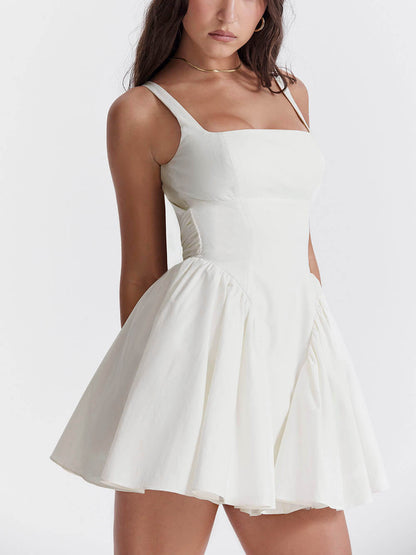 White Floral Little Dress