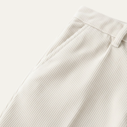 Men's Corduroy Pants Elastic Waist Casual
