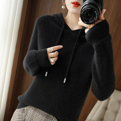 Women's Knit Hoodie Comfortable