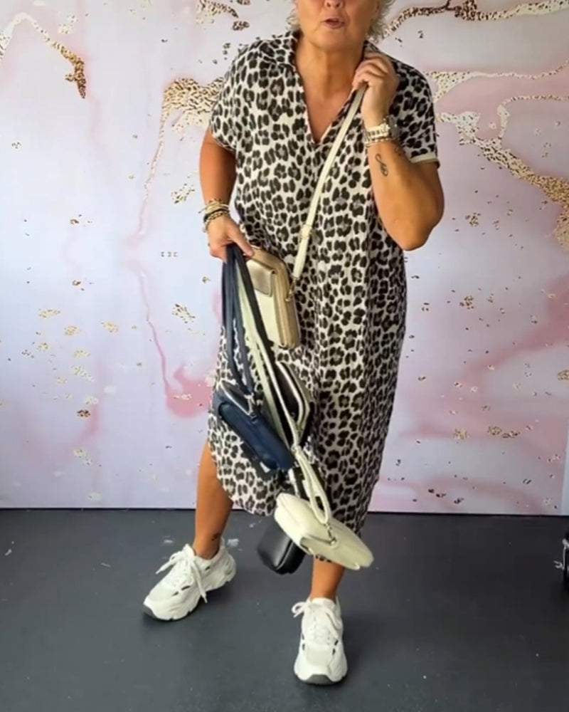 Fun Animal Print Dress - VibreMode