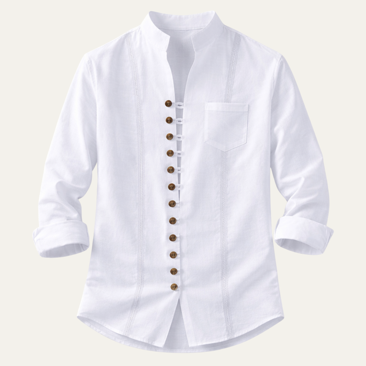 Men's Retro Casual Shirt Multi Button Summer - VibreMode