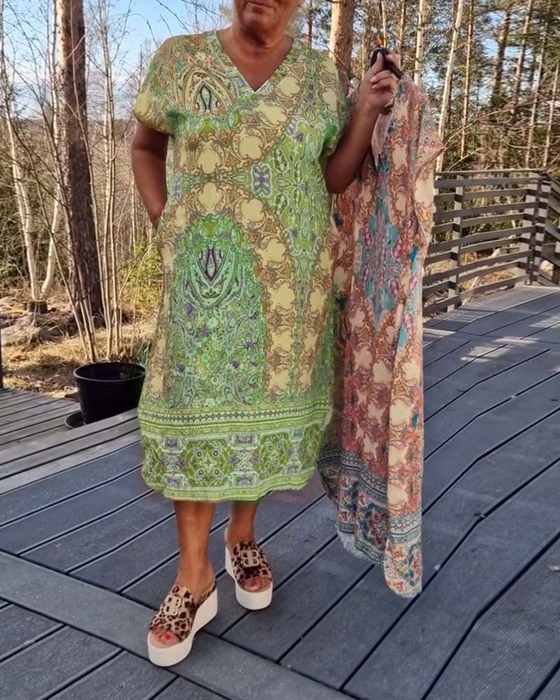 Casual Summer Print Sundress