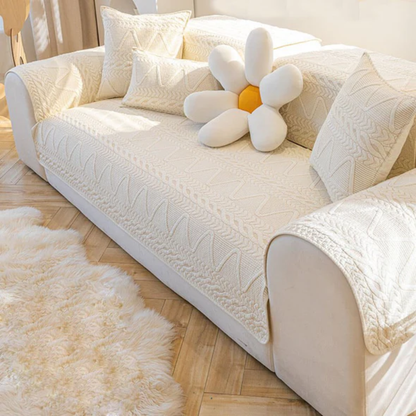 Quilted Sectional Sofa Slipcover - VibreMode