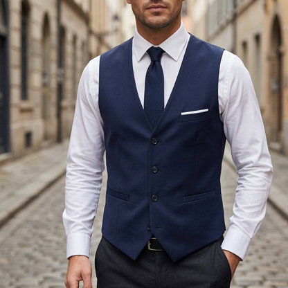 Men’s Dress Vest Slim Fit Formal Waistcoat