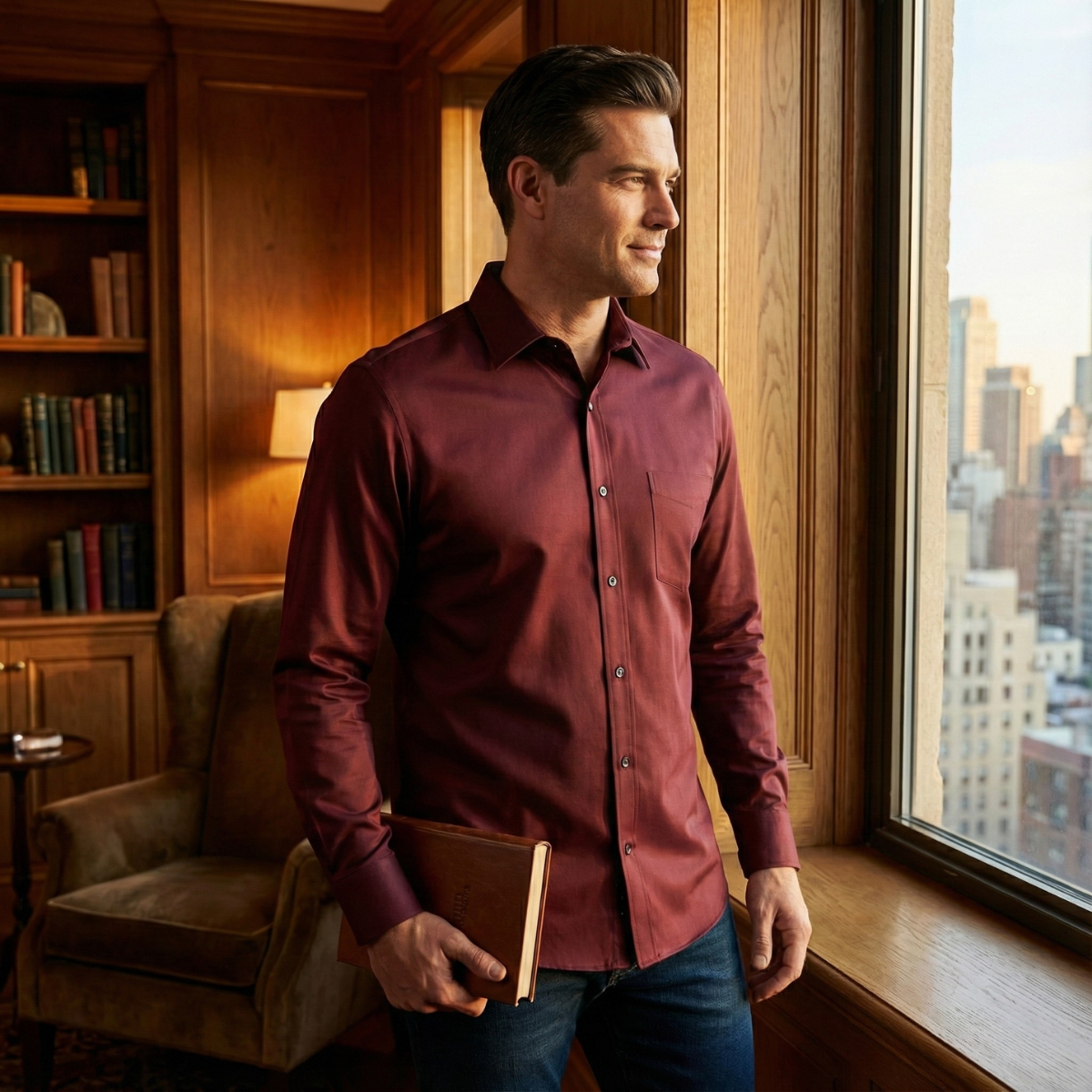Kensington Men's Cotton Formal Dress Shirt