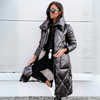 Stylish Faux Fur Parka Coat - VibreMode