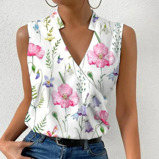 Women's V-Neck Blouse Breathable - VibreMode