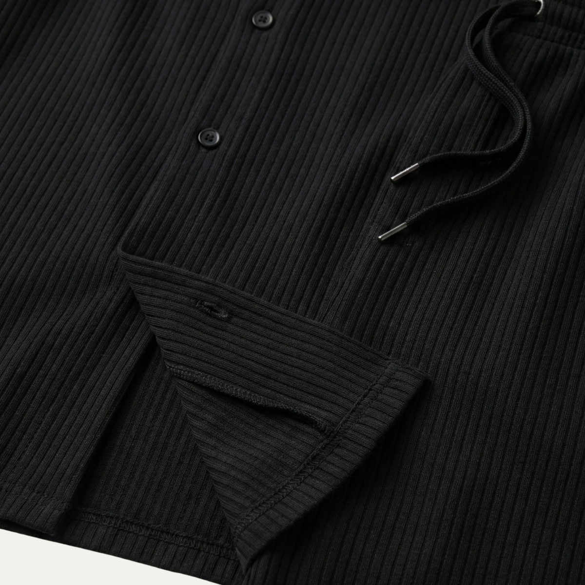 Men's Casual Summer Ribbed Shirt And Shorts Set