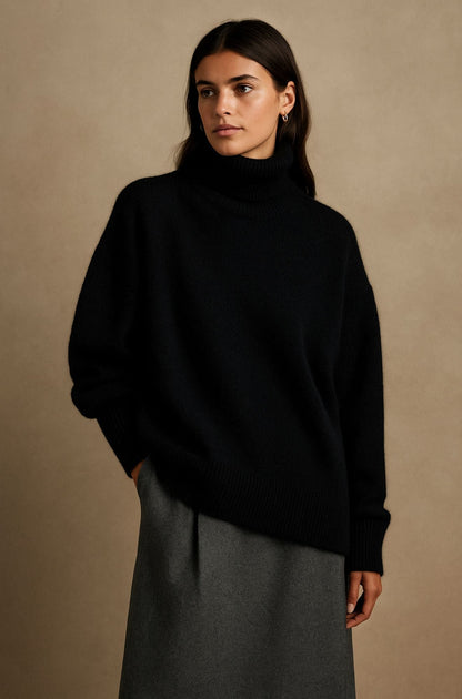 Women's Full-Length Sleeve Ribbed Cuff Sweater - VibreMode