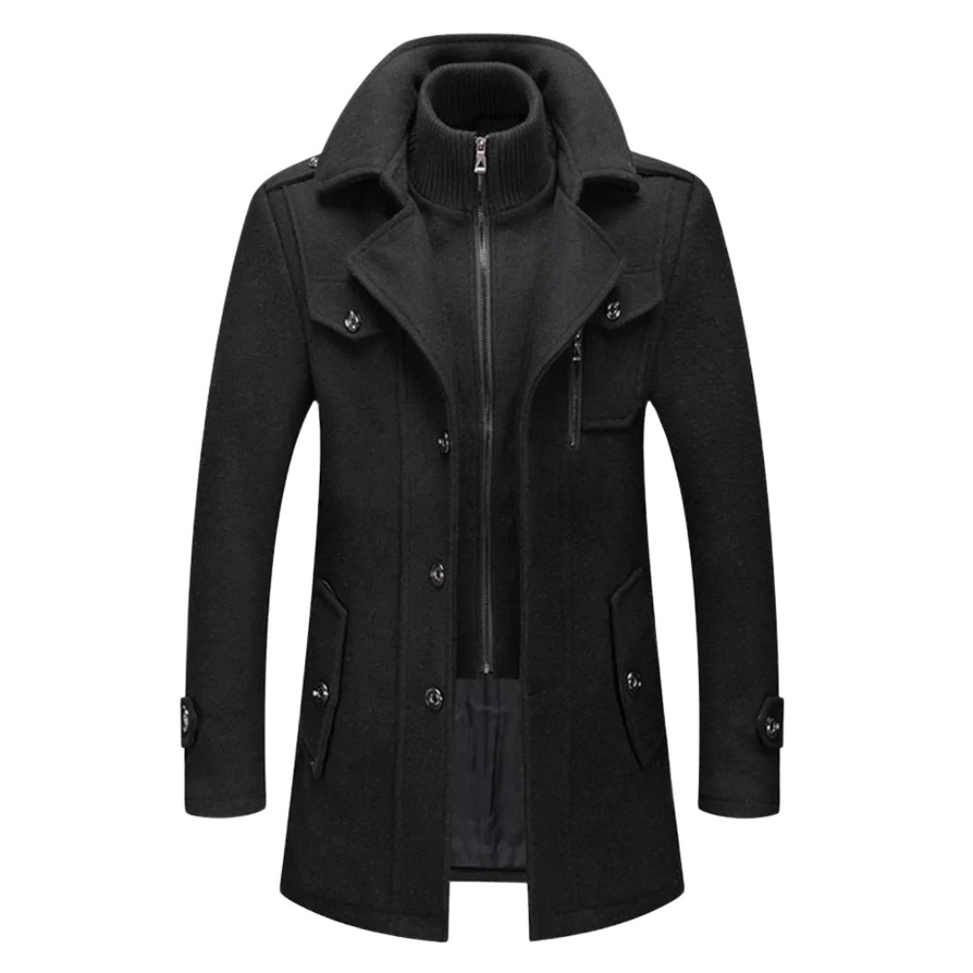 Stylish Men's Winter Overcoat - VibreMode