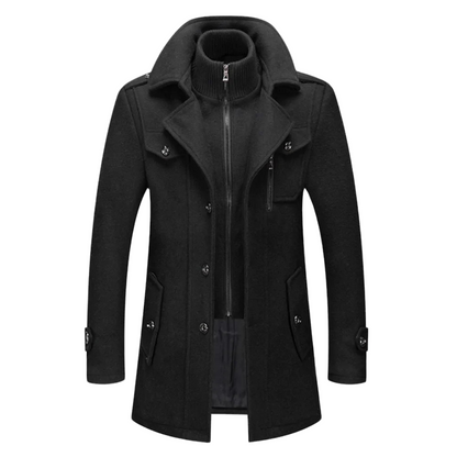 Stylish Men's Winter Overcoat - VibreMode