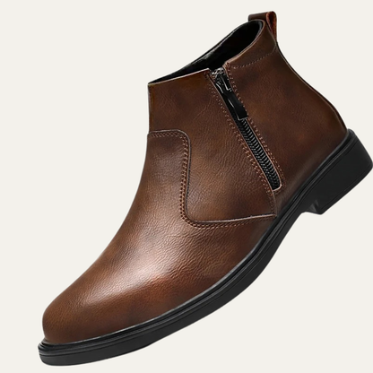 Men's Leather Chelsea Boots Side Zip