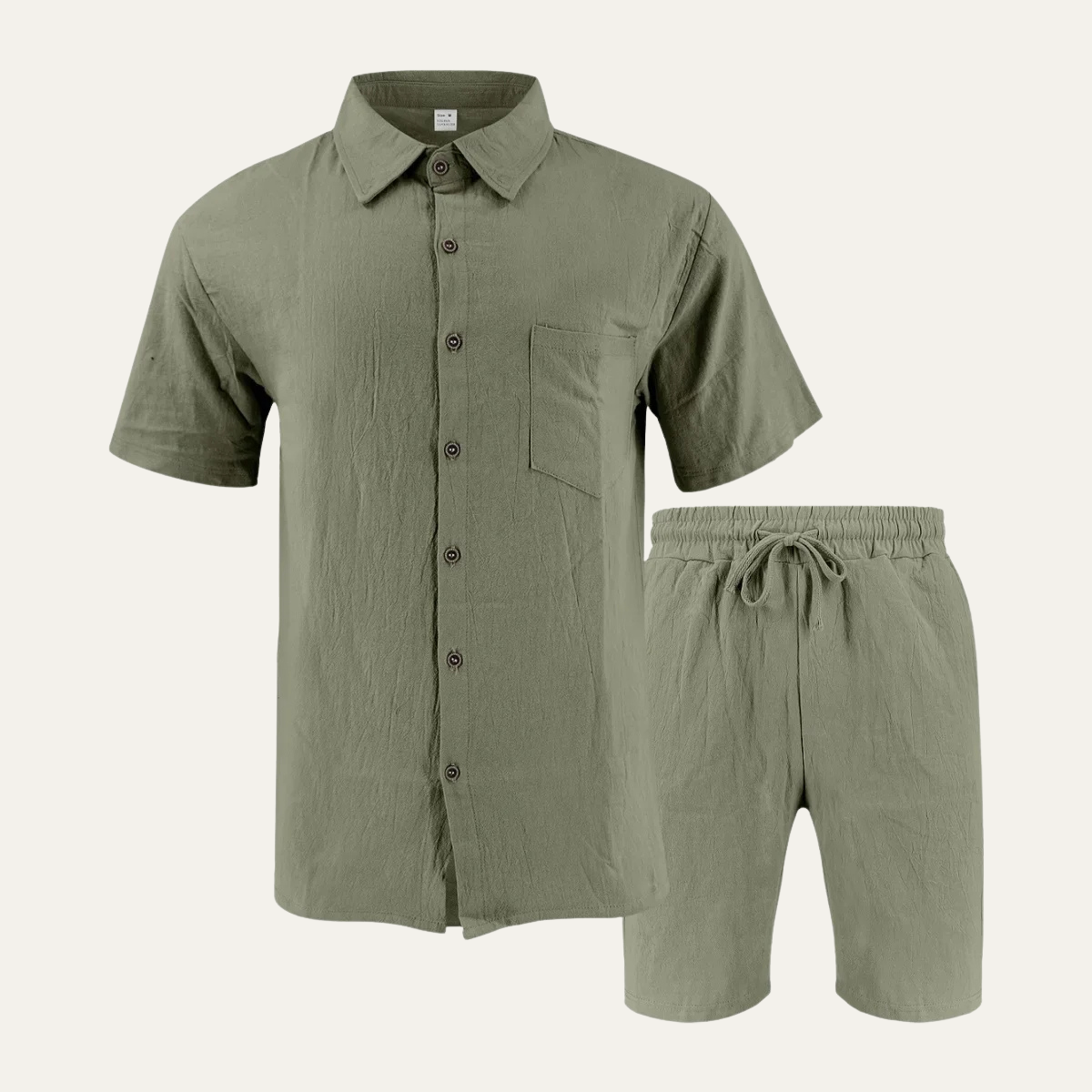 Men's Retro Beach Set Shirt And Shorts - VibreMode
