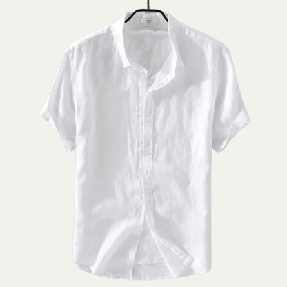 Montland Men's Cotton Linen Shirt Relaxed Fit - VibreMode