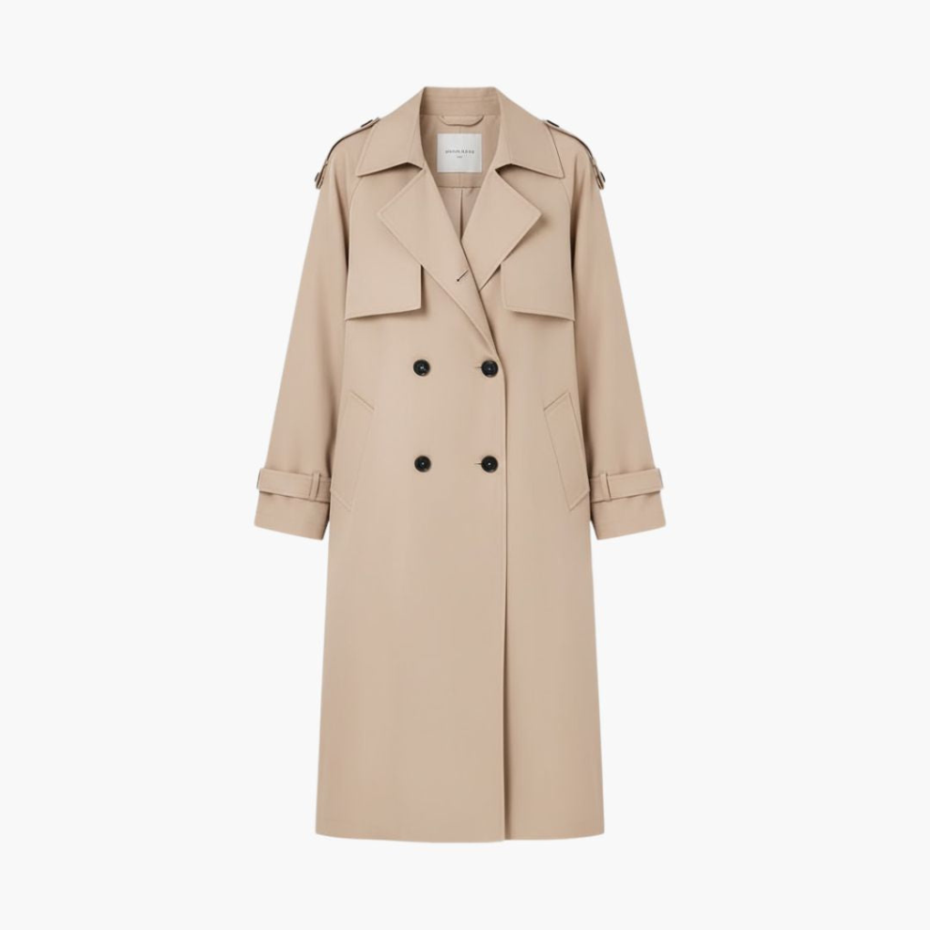 Women's Trench Coat Button Front Waterproof - VibreMode