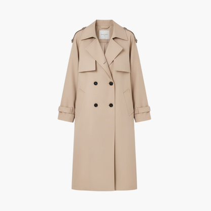 Women's Trench Coat Button Front Waterproof - VibreMode