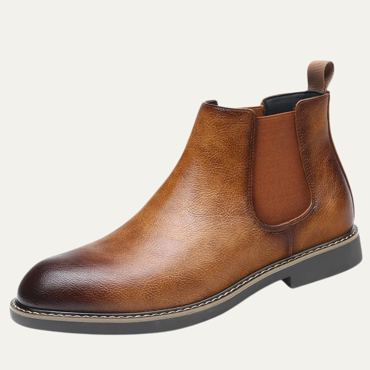 Vernaccia Men's Pointed Toe Ankle Leather Shoes - VibreMode