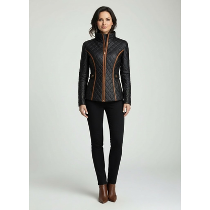 Fitted Padded Zipper Coat