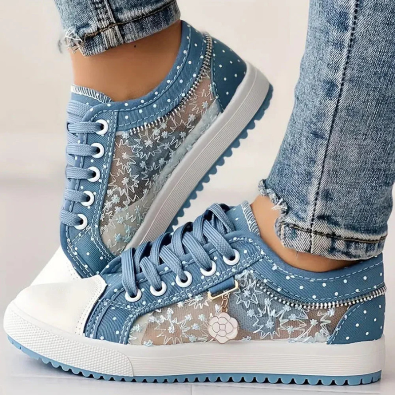 Women's Low- Sneakers Tie-Front - VibreMode