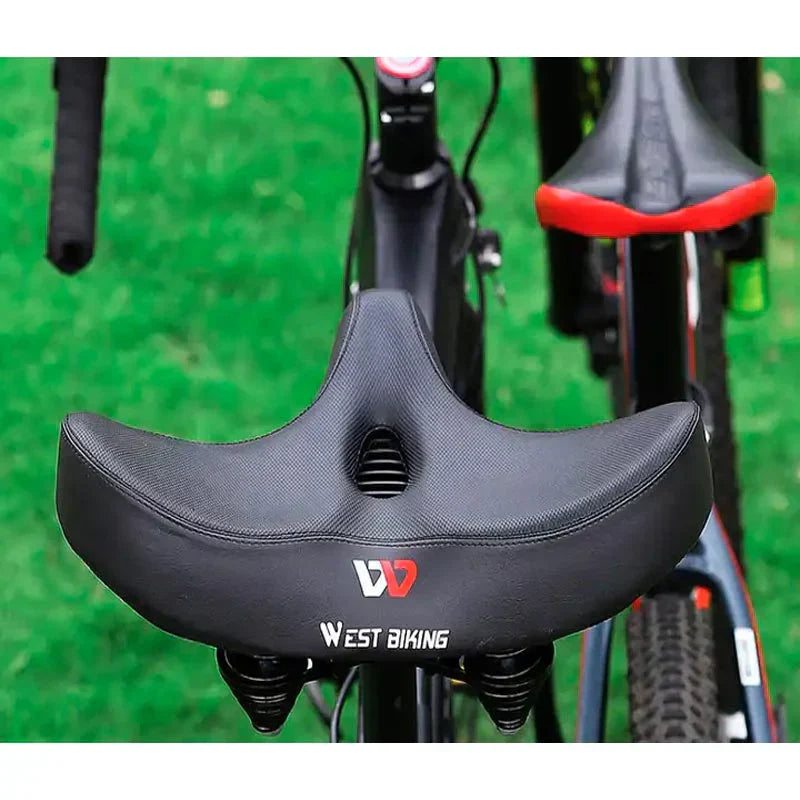 Comfortable Bike Saddle Extra Wide Seat