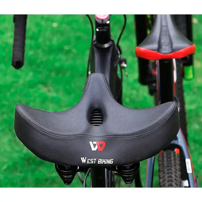 Comfortable Bike Saddle Extra Wide Seat