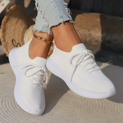 Women's Breathable Knit Sneakers Lightweight Casual - VibreMode