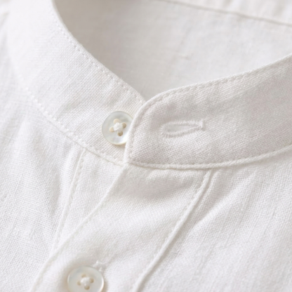 Men's Cotton Linen Shirt Pants Set