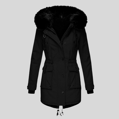 Women's Hooded Winter Coat With Pockets