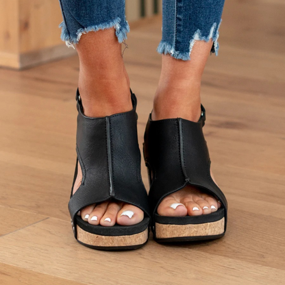 Women's Platform Wedge Sandals Open-Toe