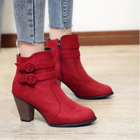 Fashionable Women's Zip Ankle Boots