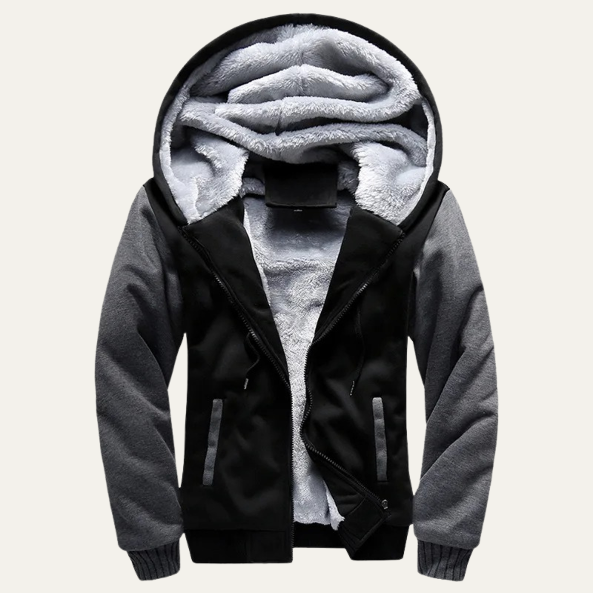 Men's Fleece Zip Up Hoodie Jacket
