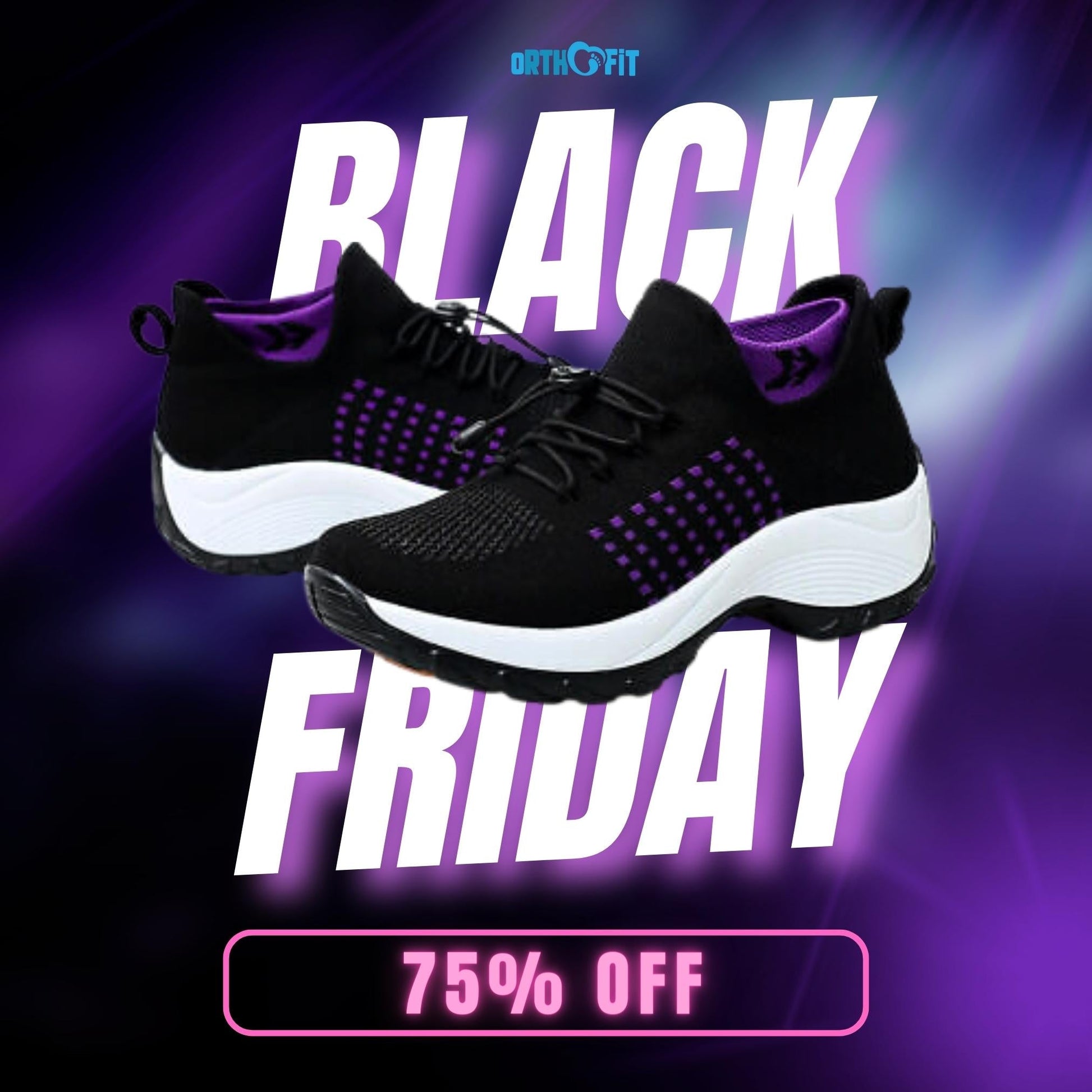 Comfort Shoes Black - VibreMode