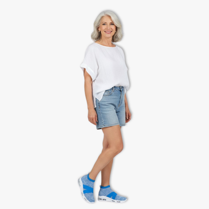 Comfortable Women's Laceless Running Shoes with Air Sole
