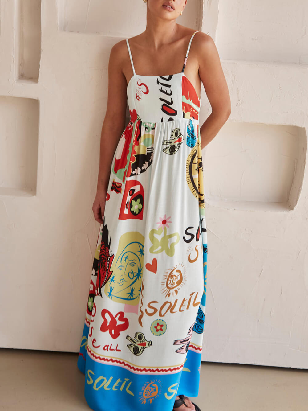 Long Sleeve Floor Length Dress - VibreMode