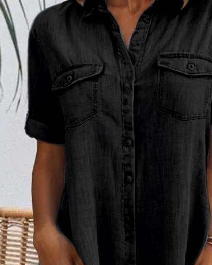 Slim Fit Blue Jeans Style Dress