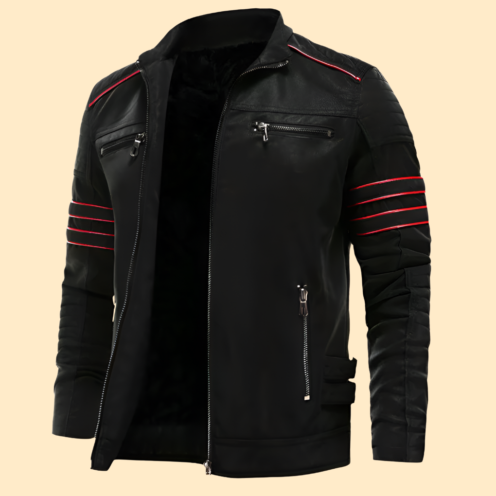 Men's Leather Jacket Luxe - VibreMode