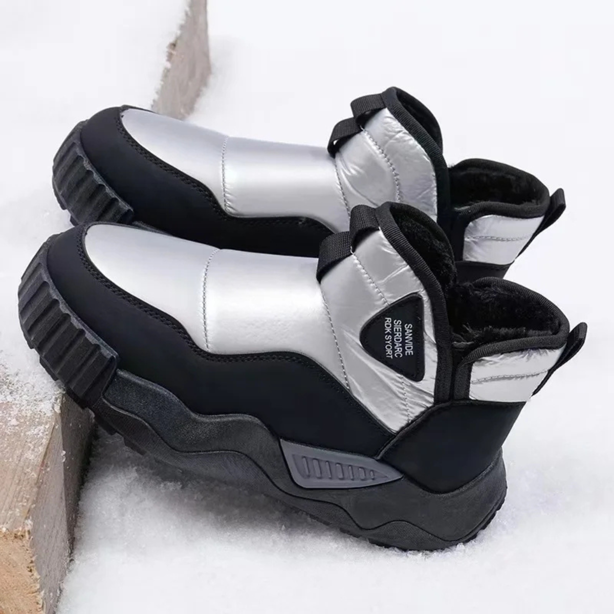 Men's Insulated Snow Boots Anti Slip Waterproof