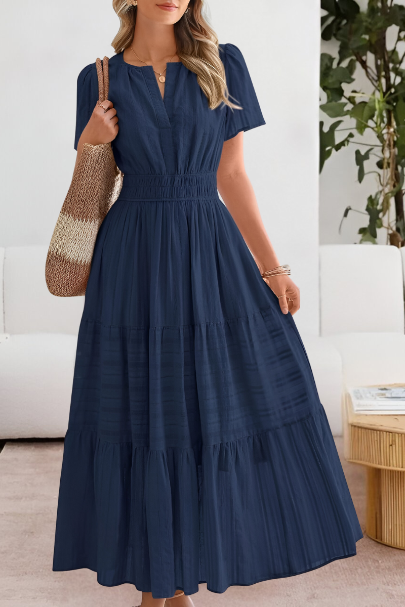 Women's Summer Dress Gathered Waist Detail