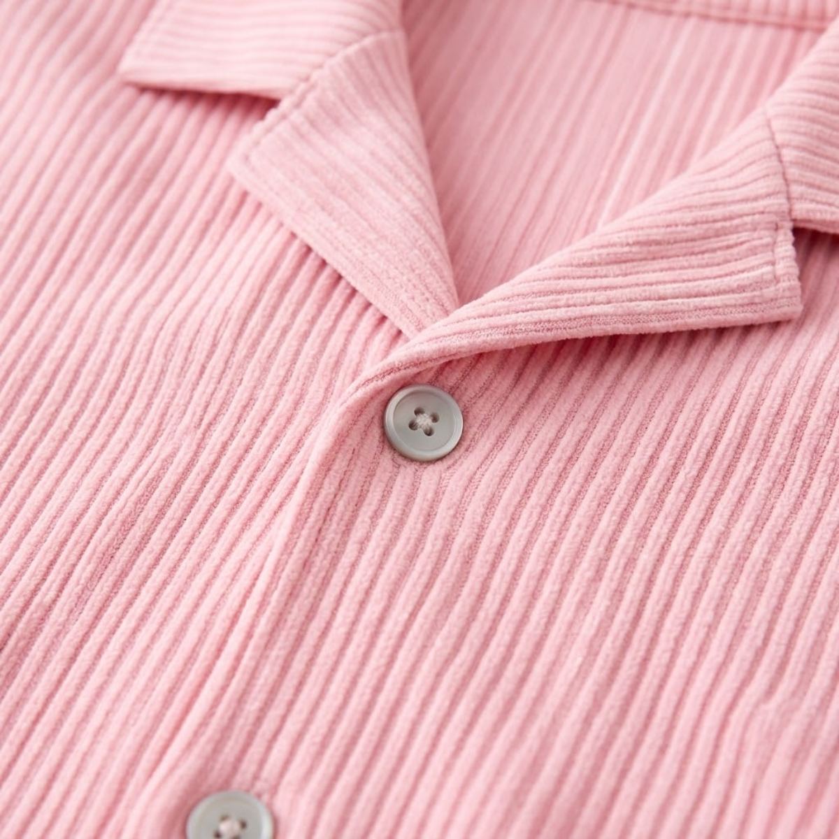 Men's Ribbed Summer Shirt And Shorts Set