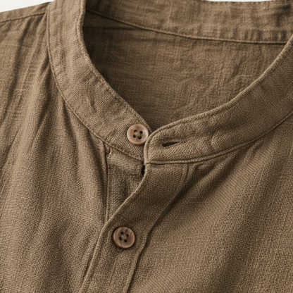 Men's Relaxed Fit Linen Shirt