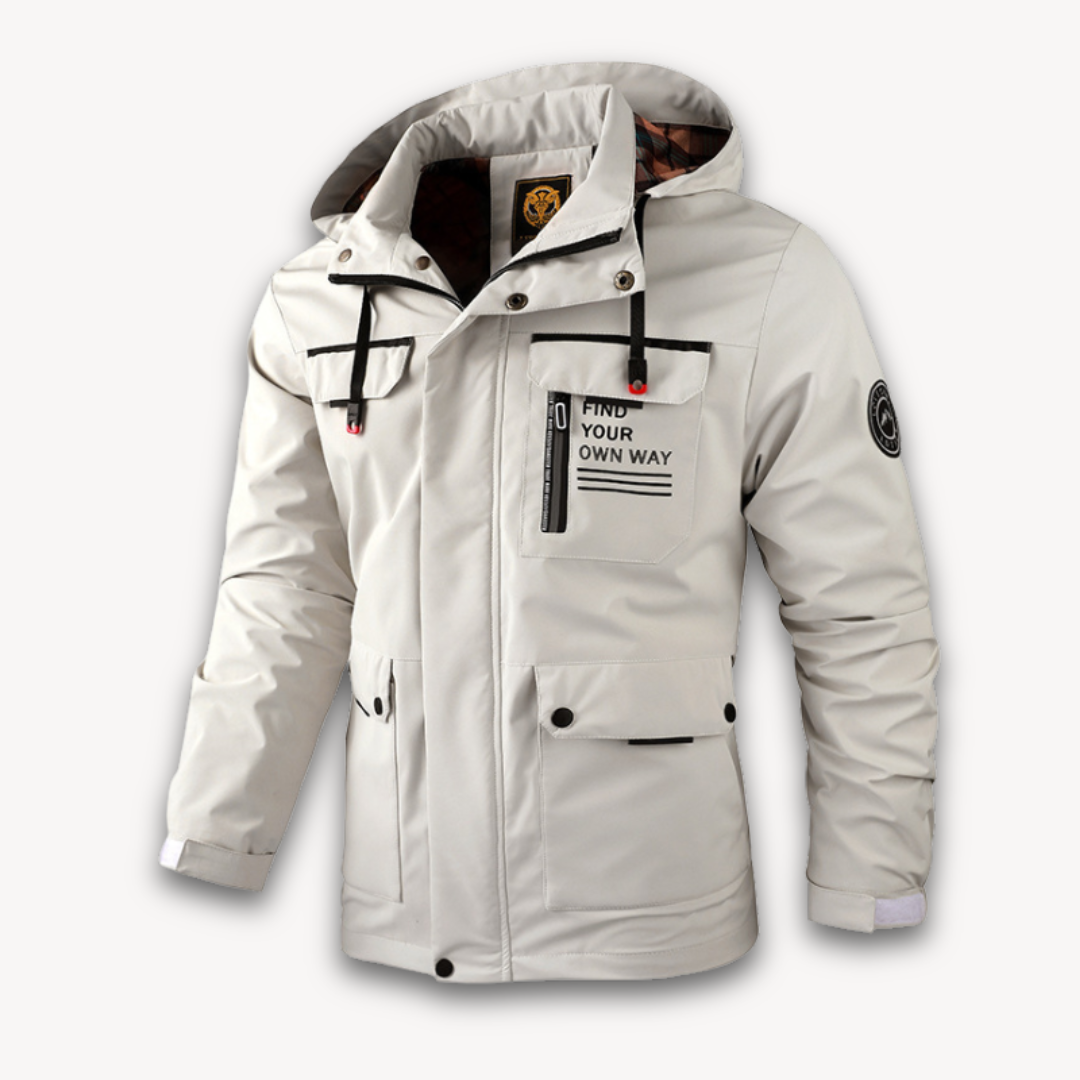 Men's Waterproof Winter Parka Jacket With Hood - VibreMode