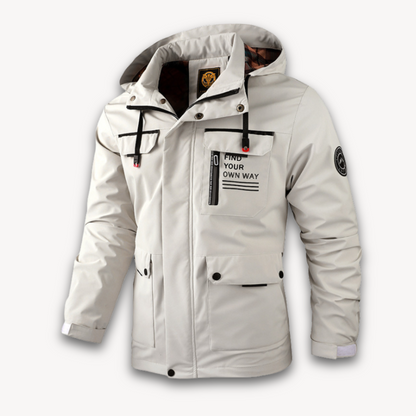 Men's Waterproof Winter Parka Jacket With Hood - VibreMode