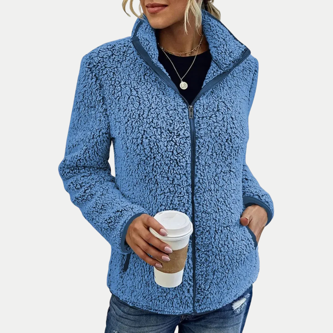 Women's Fleece Jacket Zip Front - VibreMode