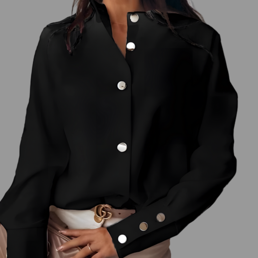 Women's Puffer Shirt Button Down Casual Lightweight - VibreMode