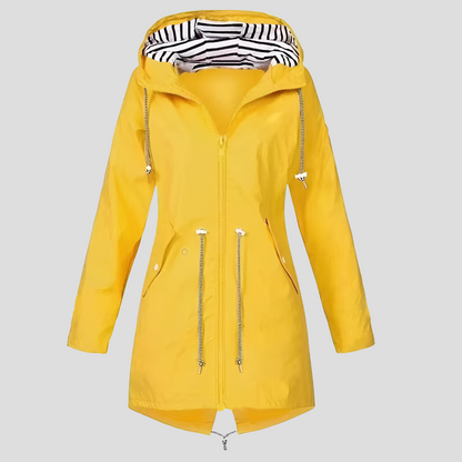 Women's Water-Resistant Hooded Parka Jacket - VibreMode
