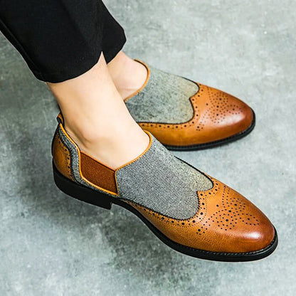 Luxury Italian Leather Slip On Shoes